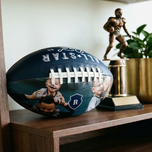 オールスターパパギフトパパ写真カスタム&モノグラム アメリカンフットボール