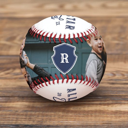 オールスターパパギフトパパ写真カスタム&モノグラム 野球ボール