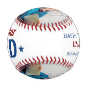 オールスターパパハッピーお父さんの日カスタム2写真 野球ボール (裏面)