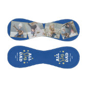 オールスターパパ父の日フォトコラージブルー 野球ボール (パネル)