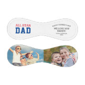 オールスターパパ2人の写真パーソナライズされた父親の日 野球ボール (パネル)