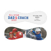 オールスターパパ&コーチ2フォトパーソナライズされた 野球ボール (パネル)