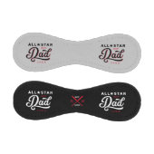 オールスターパパ、ブラック&グレーこうもり&モノグラム 野球ボール (パネル)