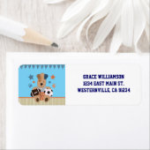 オールスターパピズベビーシャワー差出人住所ラベル ラベル (インサイチュ)