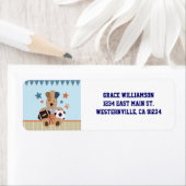 オールスターパピズベビーシャワー差出人住所ラベル ラベル (インサイチュ)