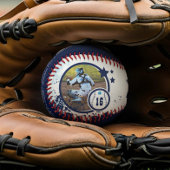 オールスターパーソナライズされたプレイヤーの写真とチームリスト 野球ボール