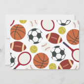 オールスターファースト誕生日 招待状 (裏面)