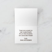 オールスターベイビーシャワーボーイサンキューカード サンキューカード (内部)