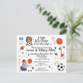 オールスターベビーの発表の郵便はがき 案内ポストカード (スタンド正面)