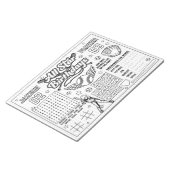 オールスターベースボールジョイント誕生日カラーリング活動 ノートパッド (アングル)