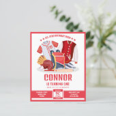 オールスターベースボールレッドバジェット誕生日招待状 (スタンド正面)