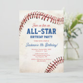 オールスターベースボール 誕生日招待状 招待状 (スタンド正面)