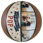 オールスターポップ・アートのカスタムフォトグランパ バスケットボール (縦)