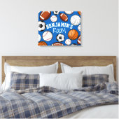 オールスター名前をカスタムするベッドルーム キャンバスプリント (インサイチュ (寝室))