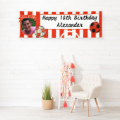 オールスター大事な行事サッカーバナー – オレンジ 横断幕 (インサイチュ)