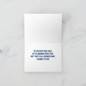 オールスター子犬のベビーシャワーのありがとうNotecard サンキューカード (内部)