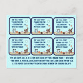 オールスター子犬ベビーシャワーパーティーの好意ラベル ポストカード (正面)