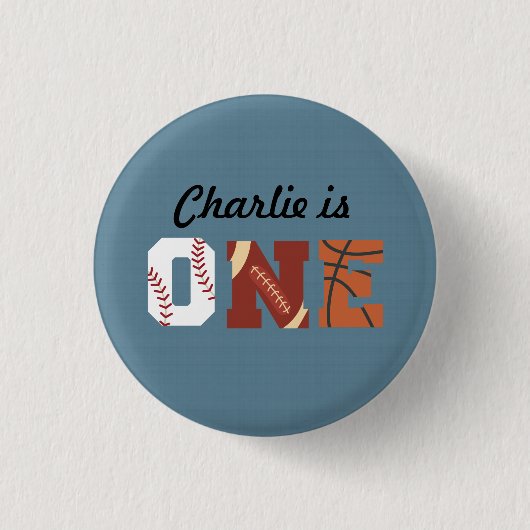 オールスター最初の誕生日ボタン 缶バッジ (正面)