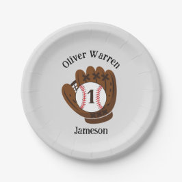 オールスター男の赤ちゃんの第1バースデーベビーシャワー ペーパープレート