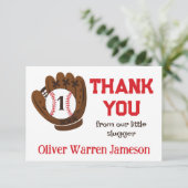 オールスター男の赤ちゃんの誕生日サンキューカード サンキューカード (スタンド正面)