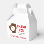 オールスター男の赤ちゃんの1歳の誕生日 フェイバーボックス (裏面サイド)