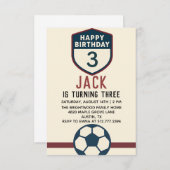 オールスター男子サッカーパーティー3rd 現代サッカーパーティー 招待状 (正面/裏面)