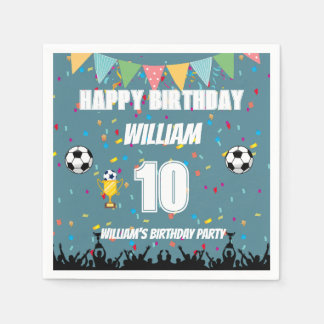 オールスター男子サッカー 誕生日 スタンダードカクテルナプキン