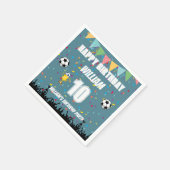 オールスター男子サッカー 誕生日 スタンダードカクテルナプキン (角)