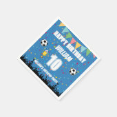 オールスター男子サッカー 誕生日 スタンダードカクテルナプキン (角)