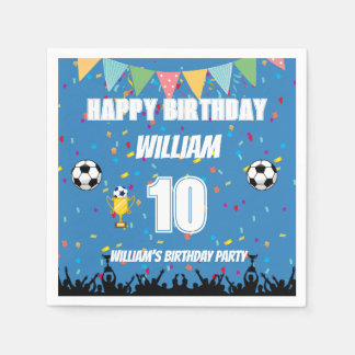 オールスター男子サッカー 誕生日 スタンダードカクテルナプキン