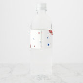 オールスター野球のベビーシャワー ペットボトルラベル (裏面)