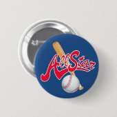 オールスター野球スポーツボタン 缶バッジ (正面&裏面)
