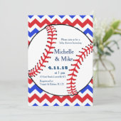オールスター野球ベビーシャワー招待状 招待状 (スタンド正面)