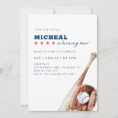 オールスター野球誕生日パーティーへの招待 招待状 (正面)