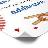 オールスター野球赤ちゃんシャワー封筒ステーション ポスター (角)