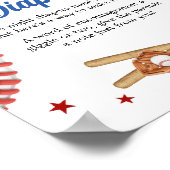 オールスター野球赤ちゃんシャワー深夜おむつ ポスター (角)