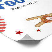 オールスター野球赤ちゃんシャワー食品 ポスター (角)