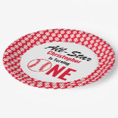 オールスター野球1歳の誕生日 ペーパープレート (アングル)