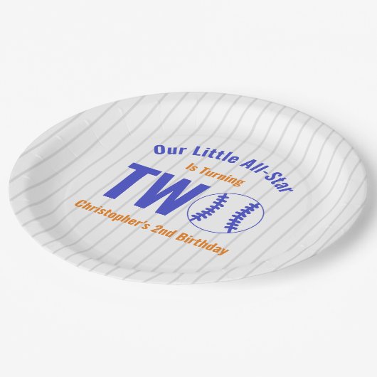 オールスター野球2回目の誕生日 ペーパープレート (アングル)