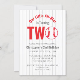 オールスター野球2回目の誕生日 招待状