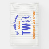 オールスター野球2回目の誕生日 横断幕 (縦)