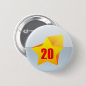 オールスター20歳! 誕生日 缶バッジ (正面&裏面)