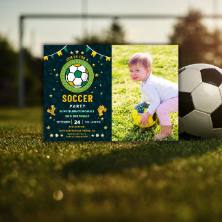 オールスター サッカー キッズ 誕生日パーティー 招待状