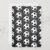 オールスター サッカー ボール 2歳の誕生日 招待状 (裏面)