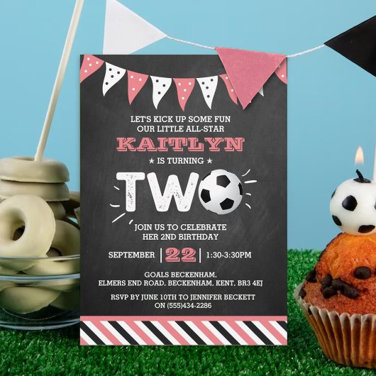 オールスター サッカー ボール 2歳の誕生日 招待状