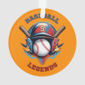 オールスター・スピリット:クラシック野球の基本スポーツ オーナメント (裏面)