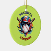 オールスター・スピリット：クラシック野球の基本スポーツ セラミックオーナメント (右)