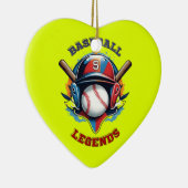 オールスター・スピリット：クラシック野球の基本スポーツ セラミックオーナメント (右)