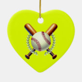 オールスター・スピリット：クラシック野球の基本スポーツ セラミックオーナメント (裏面)