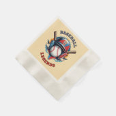 オールスター・スピリット：クラシック野球の基本スポーツ 縁ありカクテルナプキン (角)